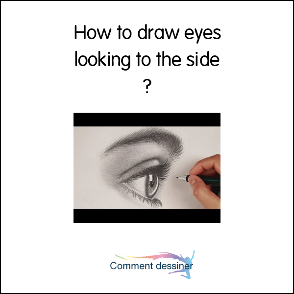 How to draw eyes looking to the side